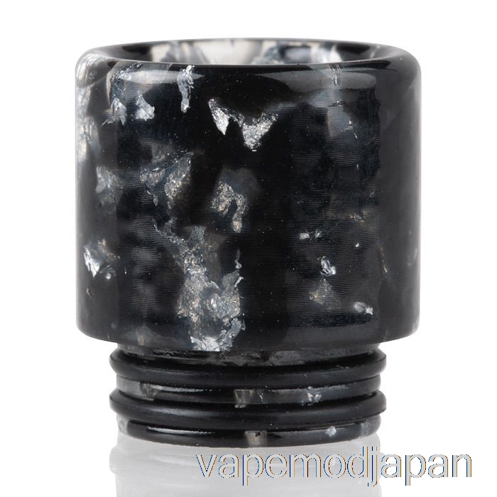 VAPE MOD 810 スパンコール 樹脂 ドリップチップ ブラック シルバー